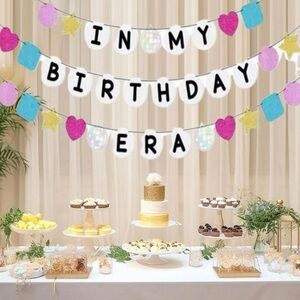 💞 New Taylor Swift Inspired “In My Birthday Era” Swiftie Birthday Party Banner